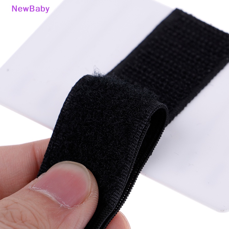 Newbaby 1XAcrylic Perekat Eyelash Extension Bulu Mata Palsu Hand Strap Pallet Holder Alat ID