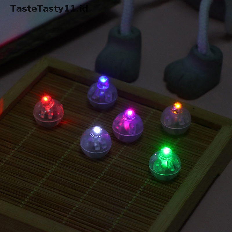 Tastetasty 10Pcs Lampu Led Mini Balon Menyala Balon Neon Lampu Pesta Dekorasi.