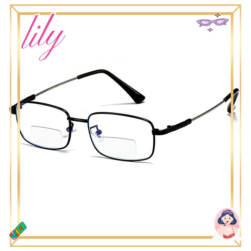 Lily Kacamata Baca Unisex Bifocal Spectacle Multifocal Far Sight Spectacles