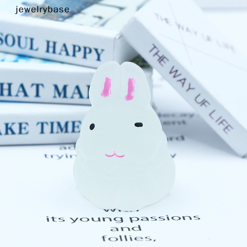 [jewelrybase] 1pc luminous cute rabbit Microlandscape Sukulen DIY Hias Butik