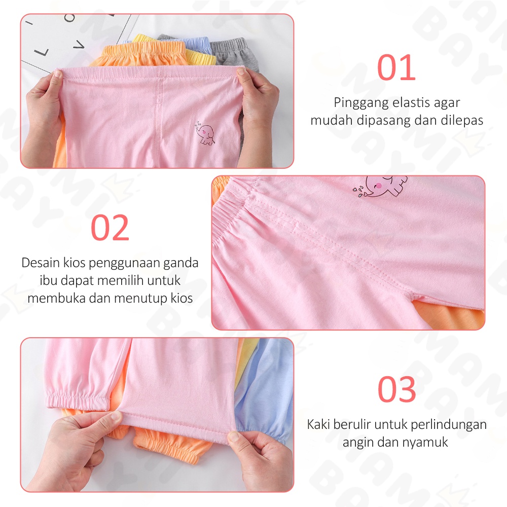 Mamibayi Celana Joger Anak Unisex Jogger Anak Bayi Import Celana Panjang Polos Anak 3Tahun