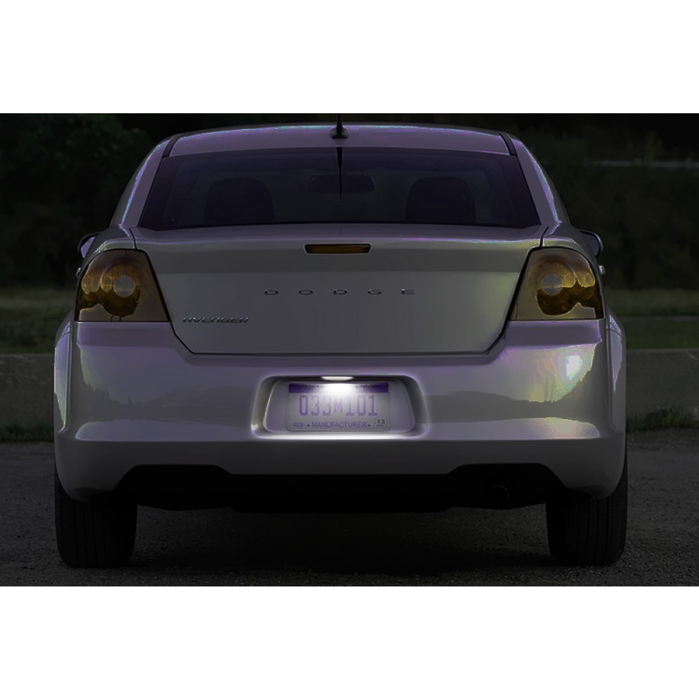 1pcs Untuk Dodge Dart Challenger Avenger Charger Magnum Untuk Chrysler 200 300 Putih Lampu Plat Nomor LED Lampu