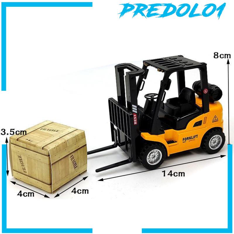 [Predolo1] Mainan Model Forklift Skala1Per50 Cuci Gudang Model Kendaraan Untuk Hadiah Liburan Anak Laki-Laki