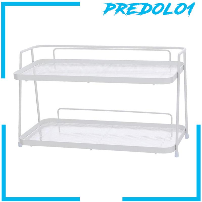 [Predolo1] Rak Penyimpanan 2tingkat Standing Storage Rak Tempat Dresser Botol Bumbu Makeup