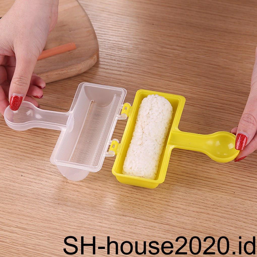 Diy Sushi Roller Rice Ball Maker Non-stick Hemat Waktu Alat Masak Cetakan Membuat Makanan Reusable Mould Restoran Diner