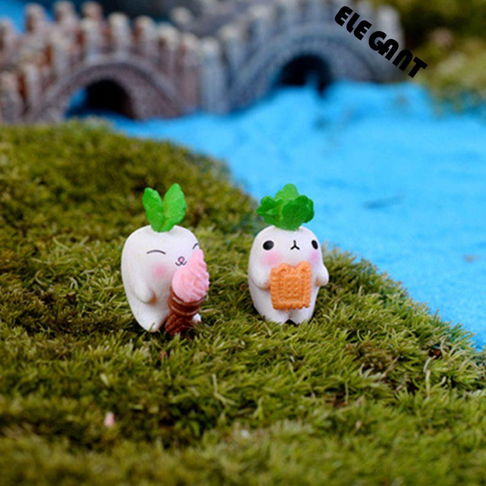 [Elegan] Dekorasi Paskah Kerajinan Tangan Mini Wortel Lumut Untuk Dekorasi Bonsai Taman Peri Lanskap Mikro