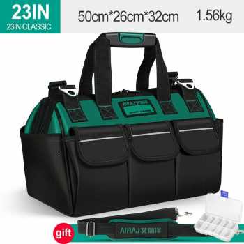 Tas Perkakas Storage Tool Bag Waterproof with Reflective Strips 18 inch - A03369 - Green