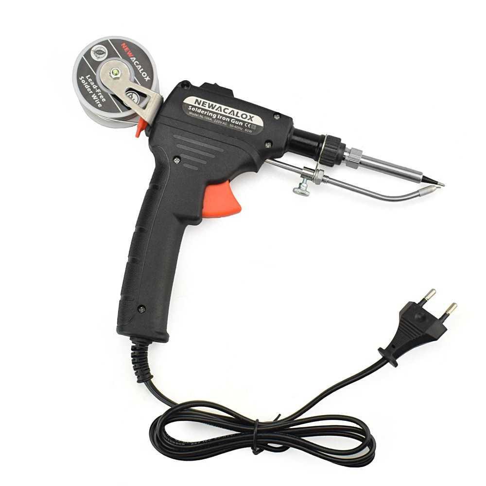 Hanaiso Medan PROfessional Welder Solder Gun Refill Timah Otomatis Las Iron Automatic Tin Gun 60W