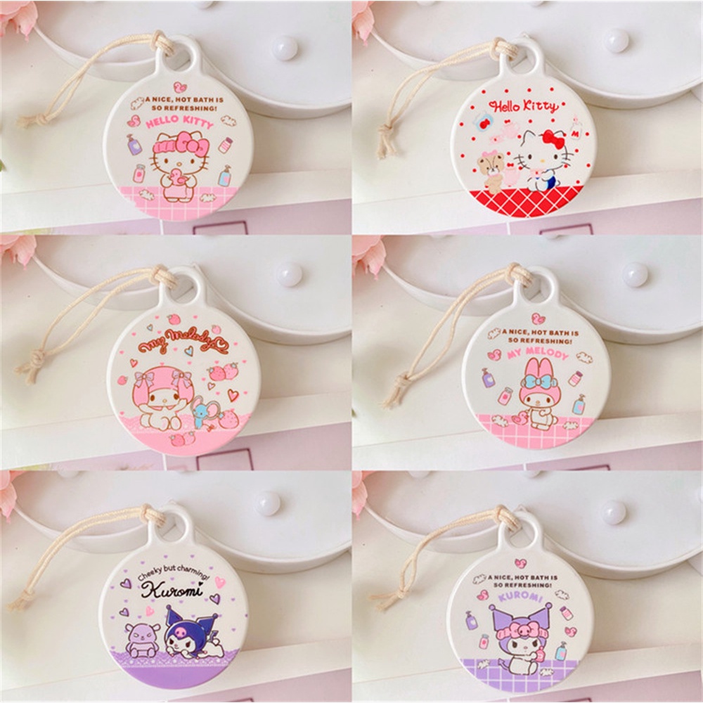 Brush Sanrio Sikat Pijat Kartun Kuromi My Melody Cinnamoroll Sampo Anak-anak Membersihkan Rambut Sikat Gigi Lembut untuk Hadiah Alat Rumah
