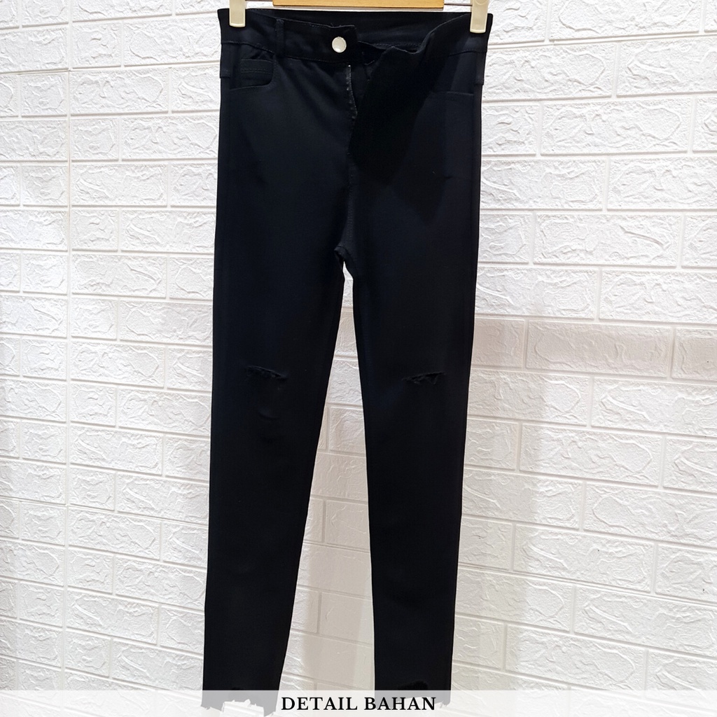 4309 texares slim fit rib jeans celana import korea