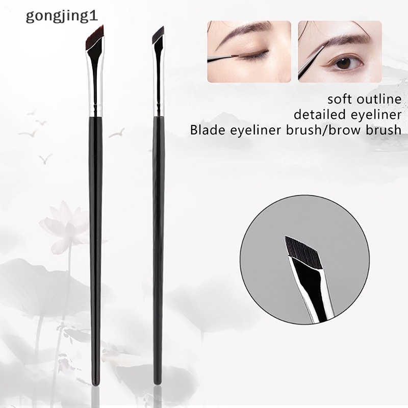 Ggg Upgrade Blade Eyeliner Brush Sikat Alis Datar Sudut Halus Ultra Di Bawah ID