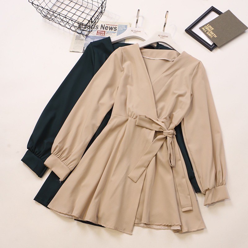 Carmy Blouse Atasan Baju Top Remaja Wanita Muslim OOTD Korean Style Premium VH1
