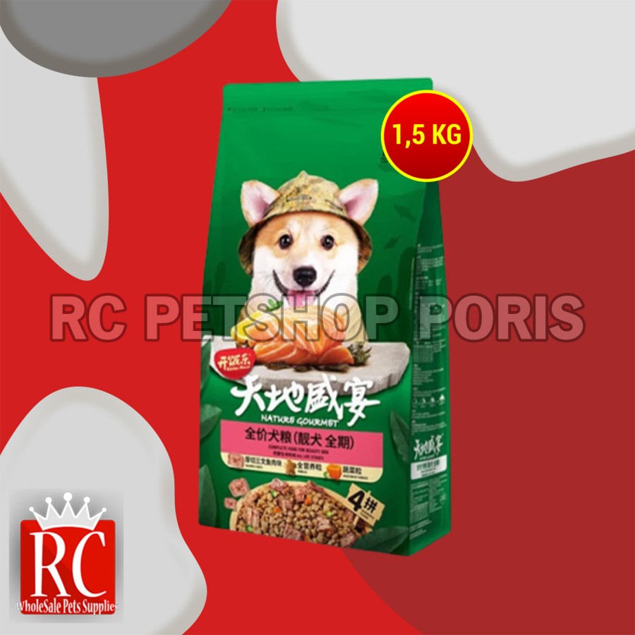 Kitchen Flavour Beauty Stages Dog Food Makanan Anjing Bulu Hair 1.5 KG