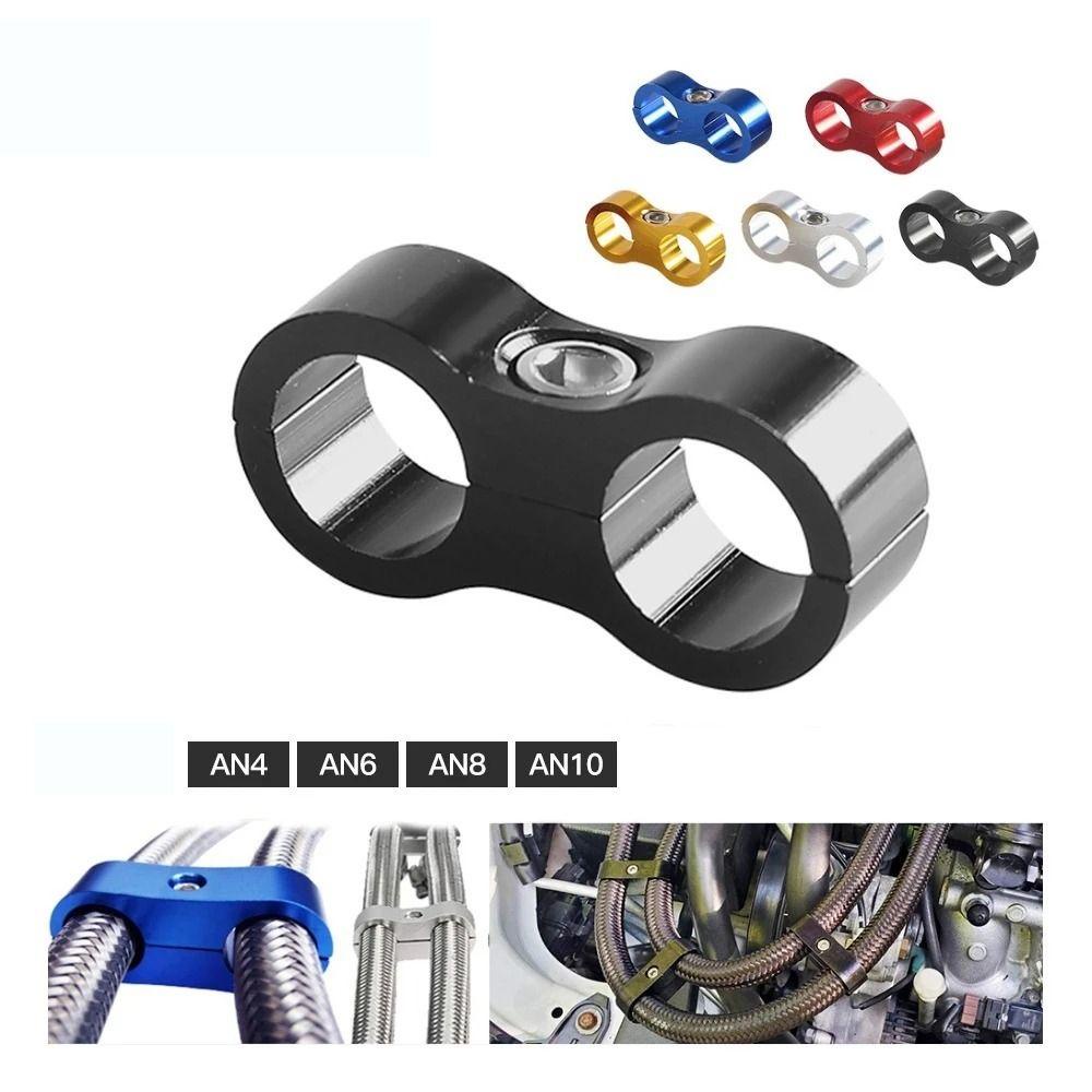 Suyo Hose Line Clamp Kit Mobil Universal Clamp Fixed Pipe Clamp Divider Clamp Separator Pemisah Aluminium Anodized Garis