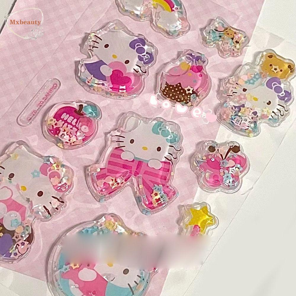 Mxbeauty Shake Stiker Air Anime Kristal Kuromi Siswa Akun Tangan Melody Stiker Hias