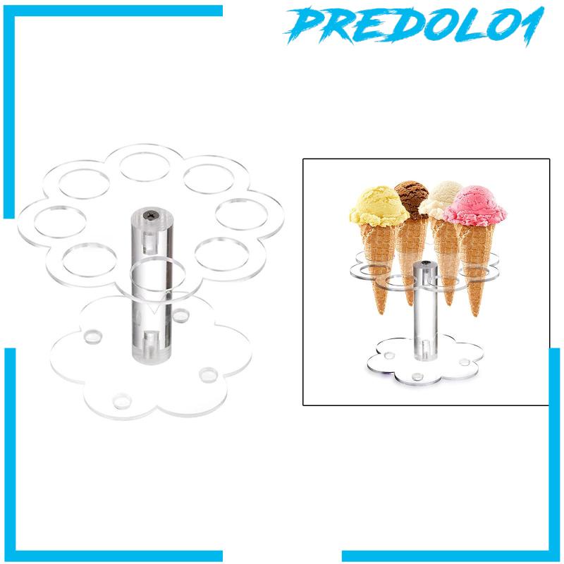 [Predolo1] Tempat Es Krim Acrylic Roll Sushi Stand Wedding Anniversary 8lubang