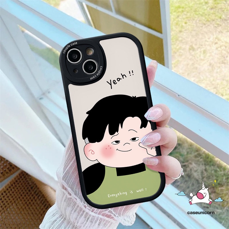 Casing Pasangan Untuk Infinix Hot 10 10s 11 10T 11s 9 Play Smart 5 6 Hot 10T 11 10 Lite 10s 11s Infinix Note 8 Kartun Lucu Imut Cowok Cewek Soft Silicon Case Lovers Cover