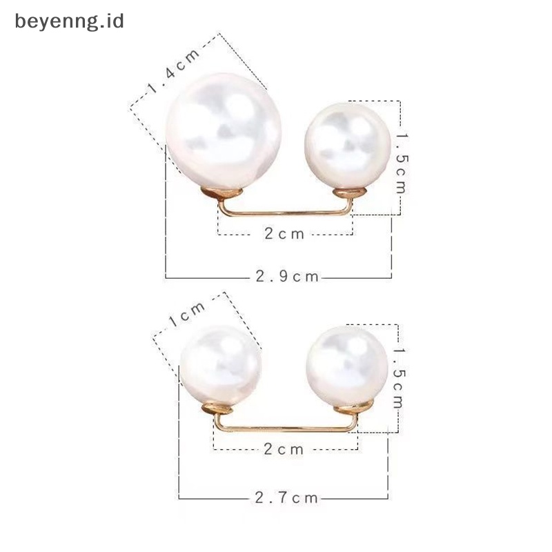 Beyen Bros Bergaya Wanita Pinggang Halus Perubahan Besar Mutiara Kecil Bros Gesper Tetap Pakaian Celana Pinggang Anti Malu Tombol Pin Aksesoris ID