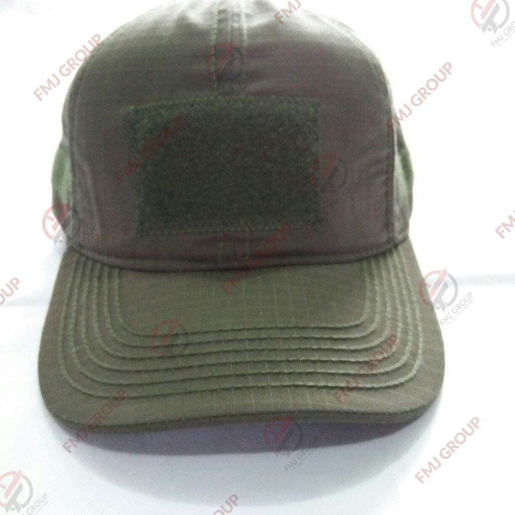 Topi Tactical Velcro / Perekat - Topi Lapangan - Ripstop