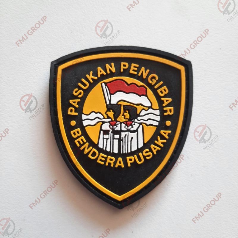 Patch Rubber Pasukan Pengibar Bendera / Logo Paskibra Tempel Prepet Karet