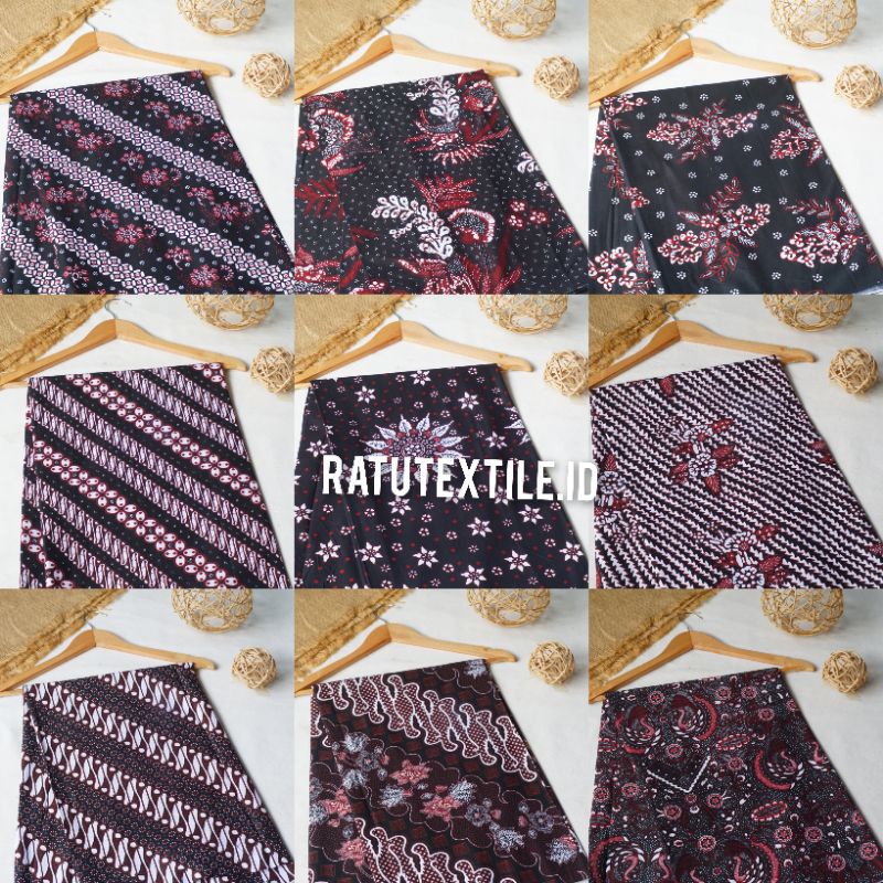 Kain Batik Jarik Cemerlang Katun Primisima Cap Cent Halus Jarik Putih Halus