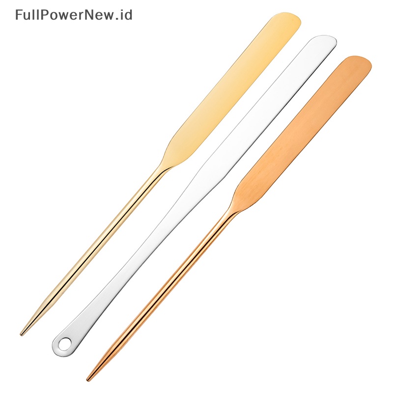 Power Stainless Steel Makeup Toner Spatula Mixing Stick Foundation Alat Pengaduk Krim ID