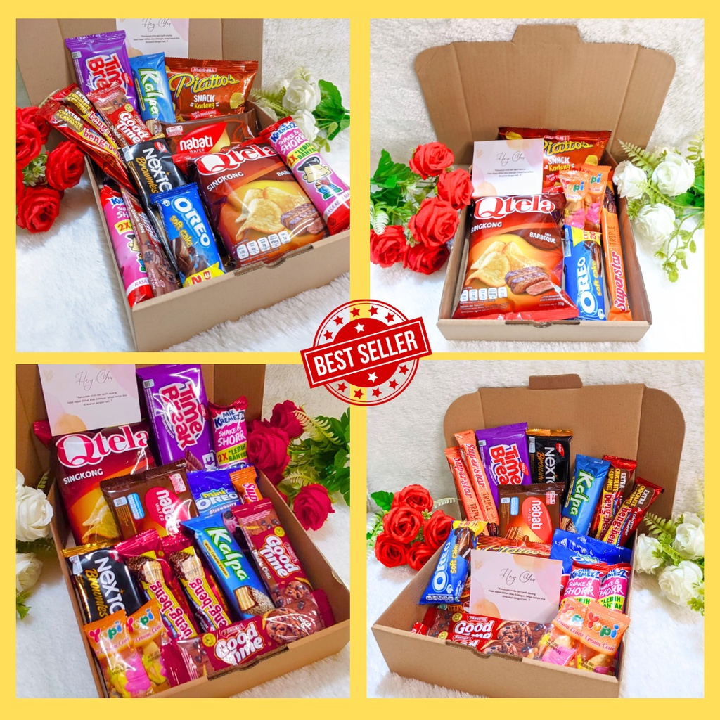 

hadiah pacar kado ulang tahun snack box hampers snack box simpel kado anniversary bisa cod