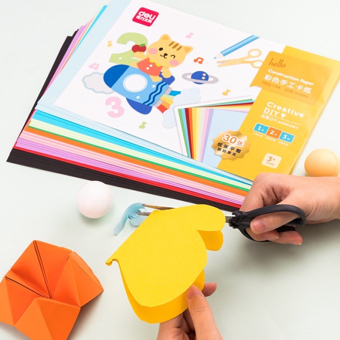 

Deli Kertas Origami Ukuran A4 isi 30 lbr 10 Warna - 74804