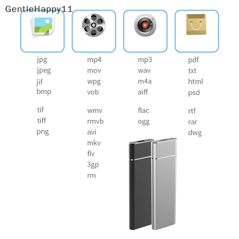 Gentlehappy HDD Portable Eksternal HD Eksternal HD 1Tb 4Tb 16Tb USB3.0 Penyimpanan SSD External id