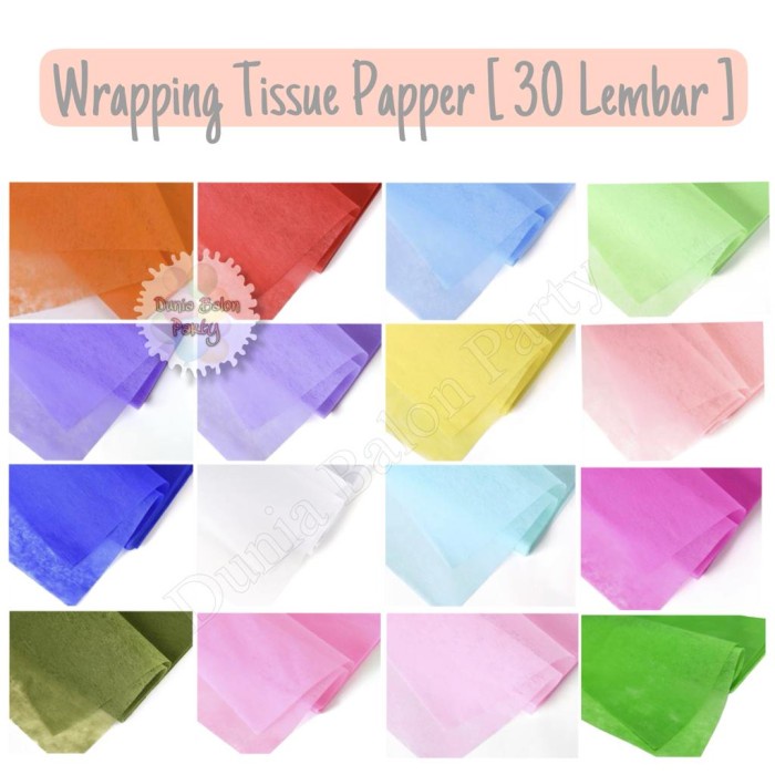 [ 30 Lembar ] Kertas Tisu Buket Bunga / Tissue Cotton Paper Flower