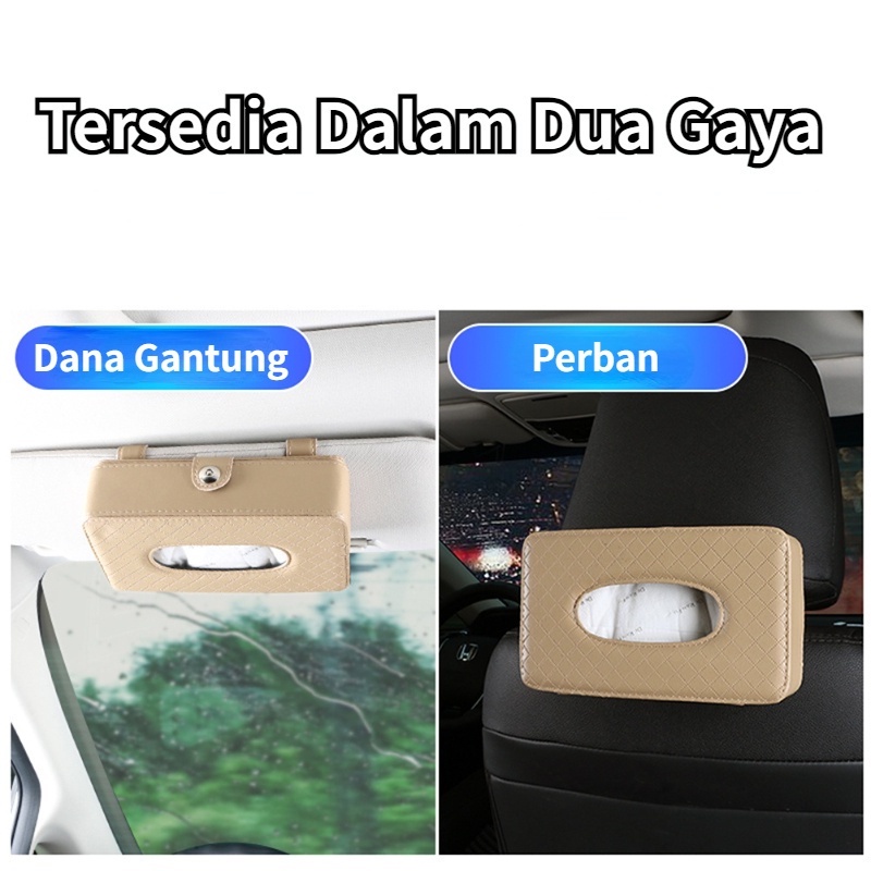 【COD】Kulit Tempat Tisu Gantung/Tissue Mobil/Tempat Tisu Gantung Leather/Tempat Tisu Mobil Mewah