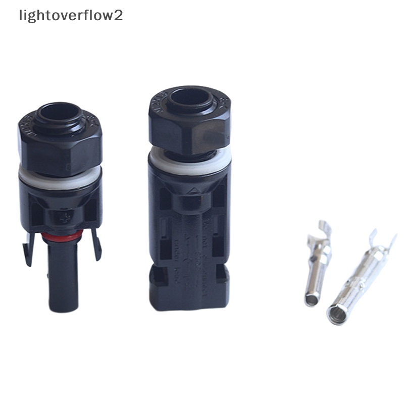 [lightoverflow2] Konektor Photovoltaic Tipe Panel Konektor Photovoltaic Male And Female [ID]