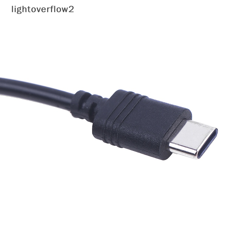 [lightoverflow2] Dc Type-C Female To 5.5 * 2.1 Female Kabel 5521jek Listrik DC Power Conector 5.5x2.1 Adapter USB Type C Converter [ID]