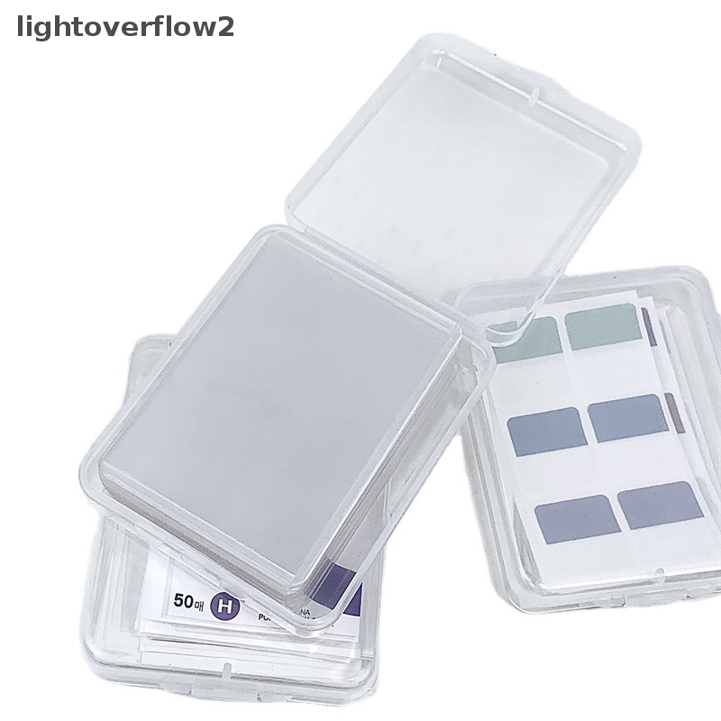 [lightoverflow2] Kotak Penyimpanan Transparan Tempat Kartu Stiker Stationery Transparan Storage Box Film Kotak Penyimpanan Klasifikasi Untuk Craft Desktop [ID]