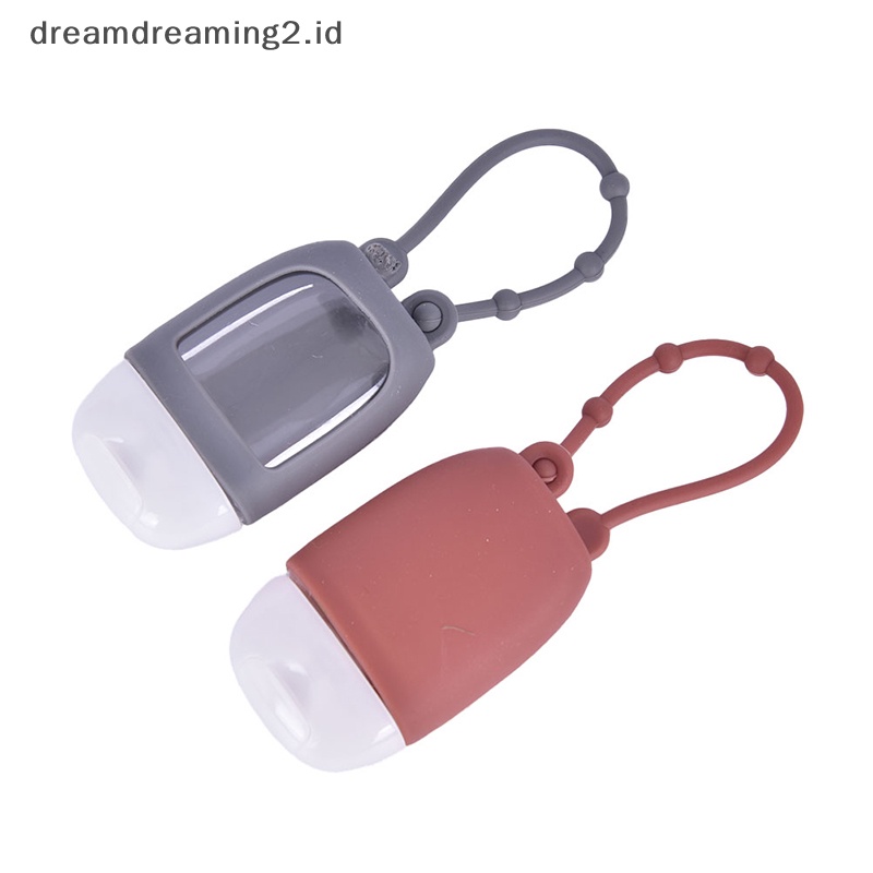 (drea) 1pcs Botol Isi Ulang Portable Traveling Silikon Hand Sanitizer Holder//