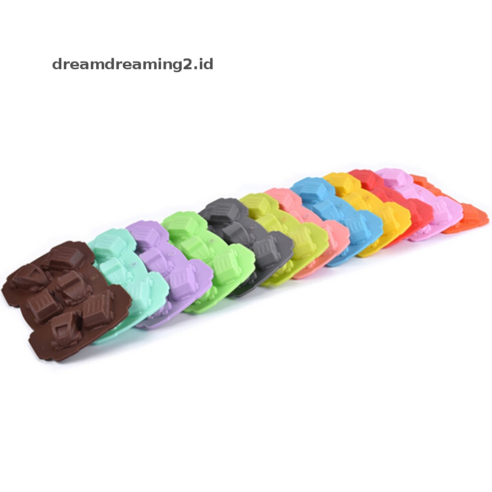 (drea) Cetakan Silikon Mobil Fondant Kue Coklat Decorag Baking Tools Mold Cetakan Sabun//