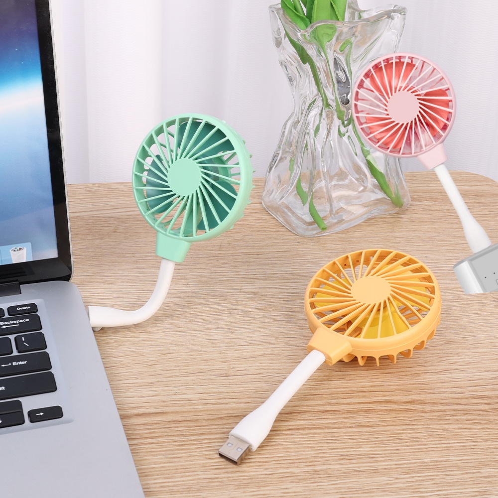 Kipas Angin Mini Fan Silent Angin Kencang360° Kipas Pengisian USB Yang Dapat Disesuaikan Musim Panas Indoor Outdoor Cooler Portable Alat Listrik Kecil