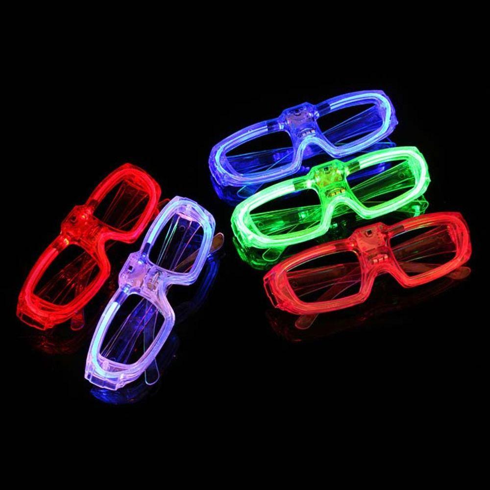 [Elegan] Kacamata Bercahaya Perlengkapan Pesta Anak-Anak Glow in The Dark Party Konser Props Dewasa Party Supplies Rana Shades Glasses