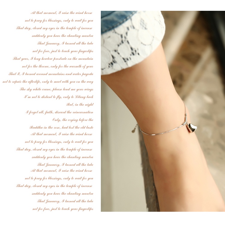 Goldkingdom Aksesoris Perhiasan Fashion Ready Stock Bell Gelang Kaki Perempuan Kecil Segar Bell Kaki Ornamen