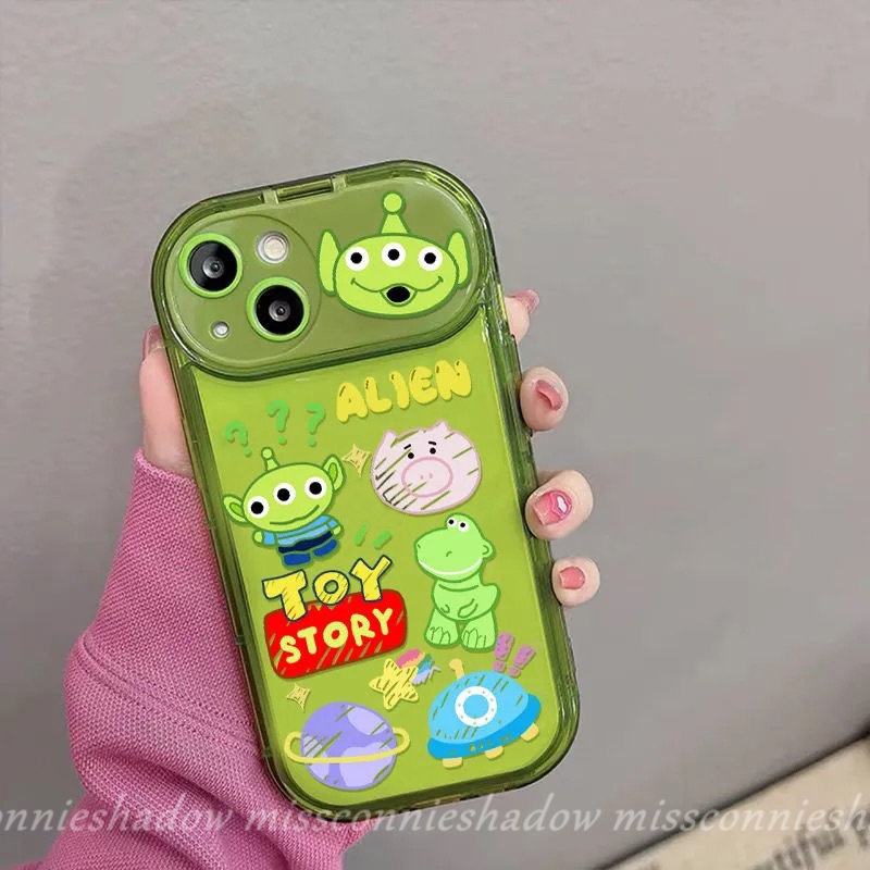 Casing Case Alien Beruang Losto Toy Story Strawberry Lucu Untuk Vivo Y17 Y20 Y11 Y15 Y91C Y20s G Y1S Y12 Y12i Y20i Y11s Y20A Y12A Y20G Y30G Y12s Flip Make Up Mirror Case Kreatif Dengan Boneka 3D