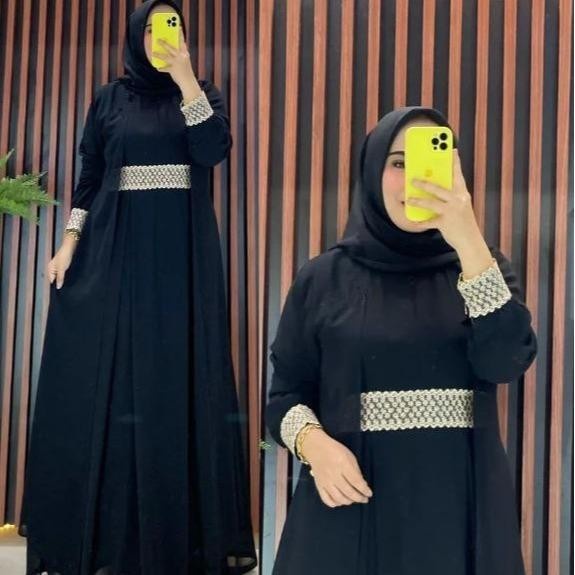 Salsa Maxy Dress l Gamis Murah l Gamis Kondangan l Viral l Gamis Putih - Putih