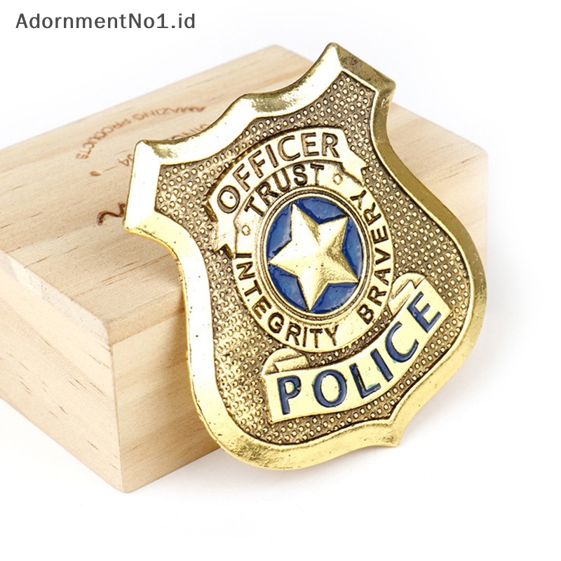 [AdornmentNo1] Aksesoris Film Kostum Cosplay Logam Lencana Polisi Pin Alloy Bros [ID]