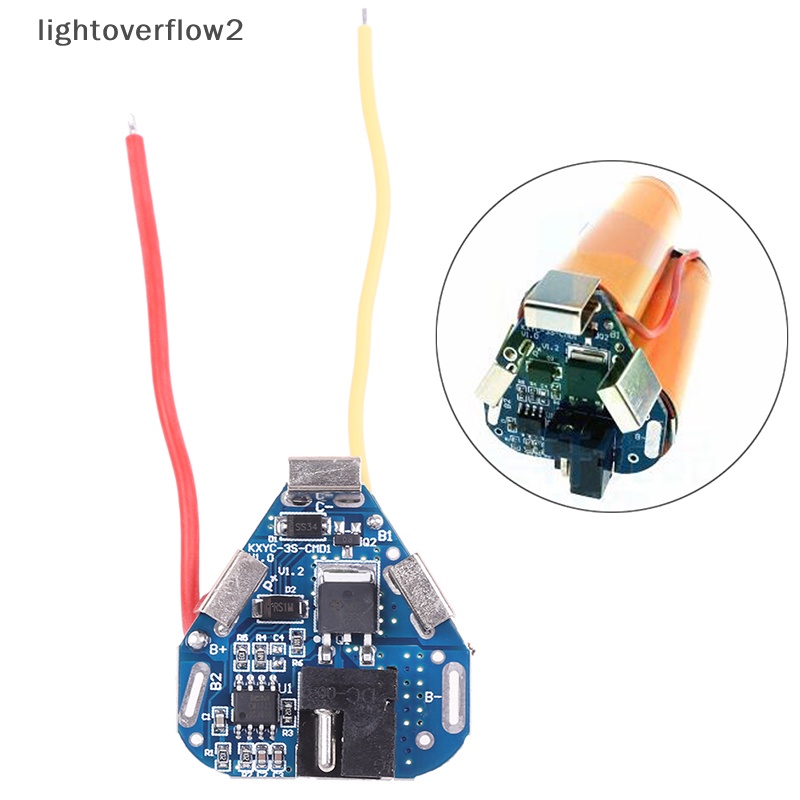 [lightoverflow2] 3s bms Alat Listrik Papan PCB Lithium Untuk Daya 12.6V 18650 [ID]