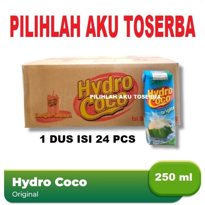 

Hydro Coco 250ml Air Kelapa - ( Harga 1 DUS isi 24 )