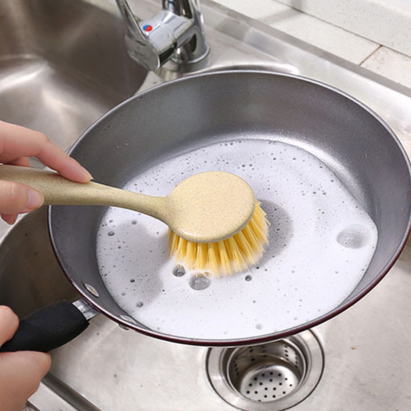 Sikat Cuci Piring Minyak Anti Lengket Rumah Tangga/Cleaning Plant Fiber Brush/Sikat Cuci Rice Cooker