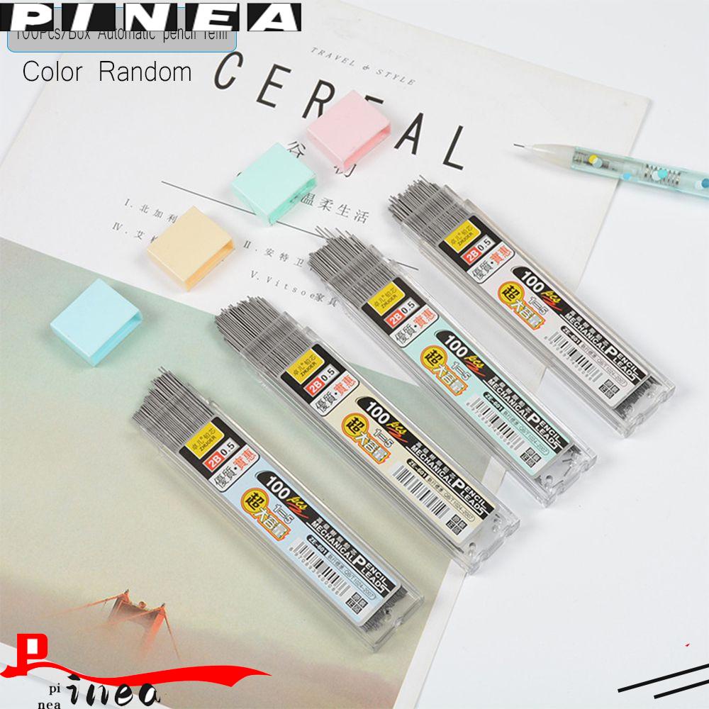 Nanas 100Pcs/Box Pensil Timah Plastik Dapat Dihapus Ganti Grafit