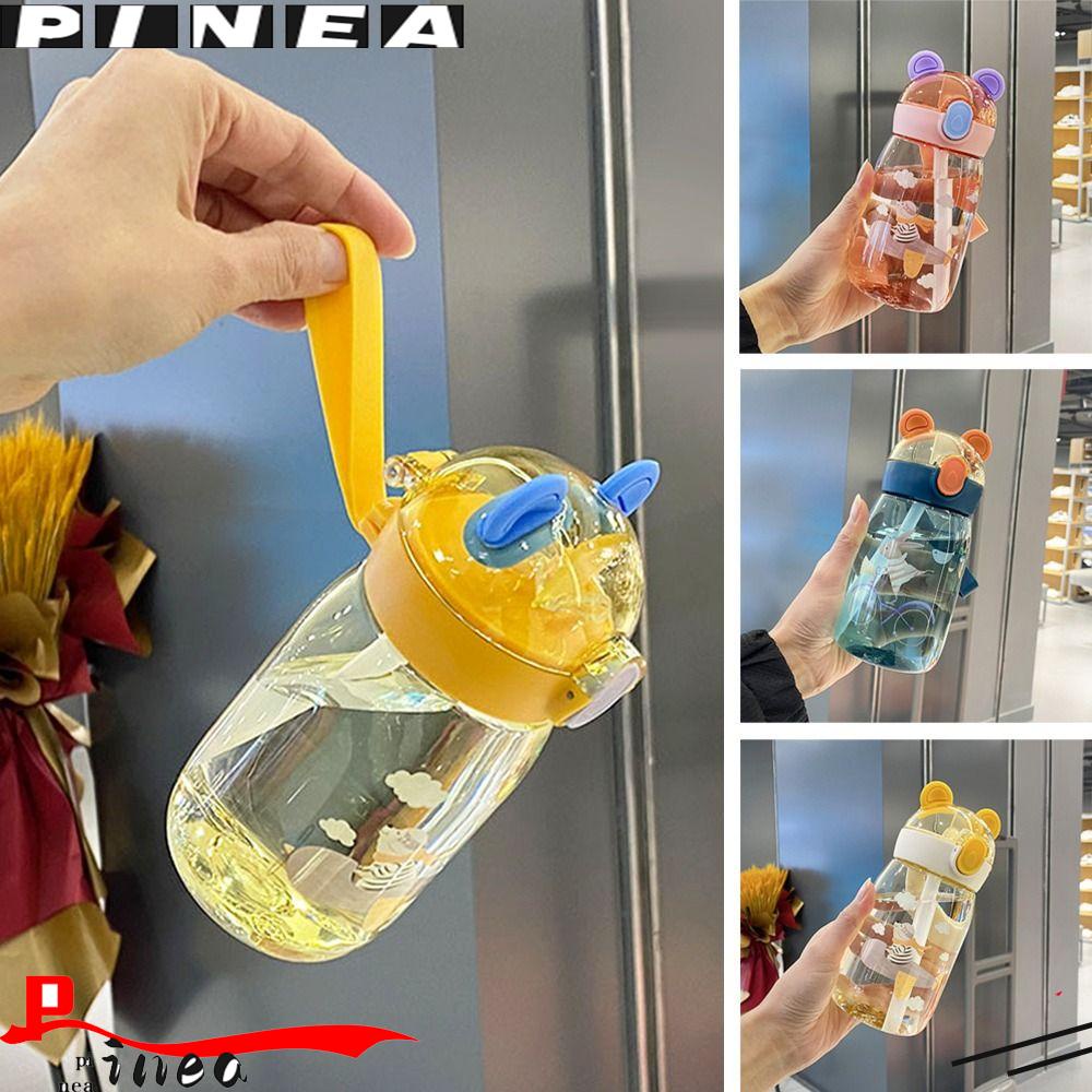 Botol Minum Anak Nanas Cangkir Kartun Lucu Dengan Sedotan Water Jugs Anti Bocor