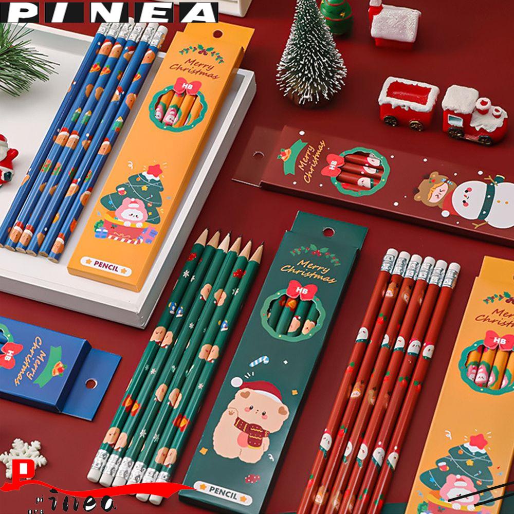 Pensil Nanas Tulisan Kawaii Lucu HB Christmas Series