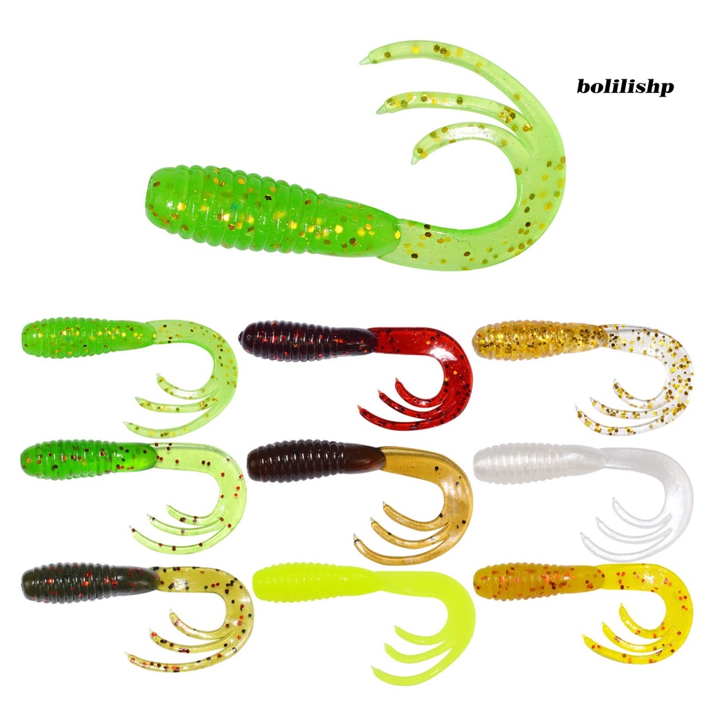 Bo-50pcs 38mm/0.7g Umpan Pancing Bentuk Kreatif Warna Terang Tahan Aus Ultra-Ringan Ukuran Kompak Meningkatkan Tingkat Memancing Lem Lembut Renangbaits Walleye Umpan Pancing