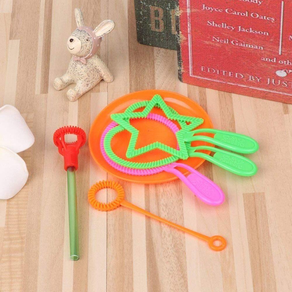 Needway   Bubble Wand Tool Colorful Lucu Banyak Bentuk Magic Big Bubble Summer Favorite Bubble Alat Bubble Blower